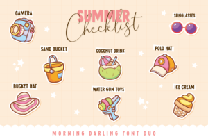 Alternative view of Morning Darling Font