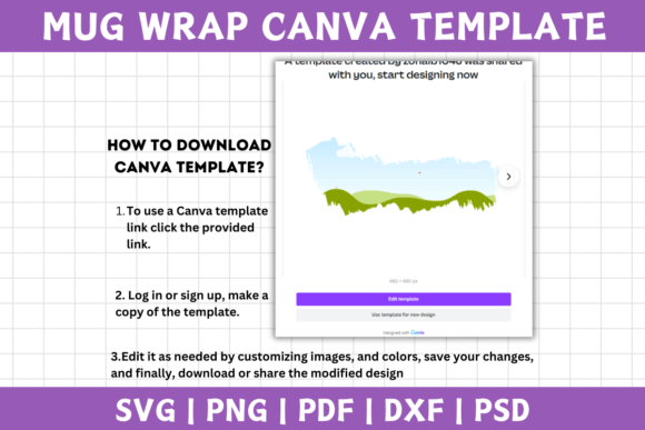Mug Wrap Canva Template 11oz, 12oz, 15oz - Image 5