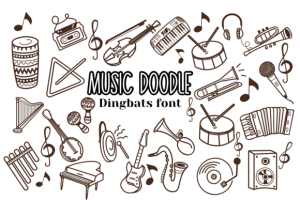 Music Doodle Font