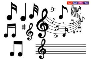 Music Notes SVG,music Keys Bundle