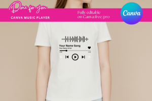 Alternative view of Music Player Canva Template Bundle