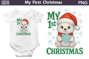 Alternative view of My First Christmas Sublimation Bundle