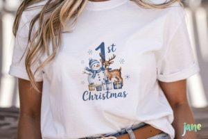 Alternative view of My First Christmas Sublimation Clipart