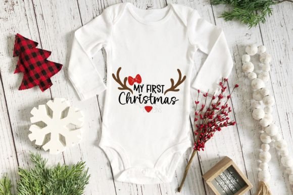 My First Christmas Svg, Reindeer Svg - Image 2