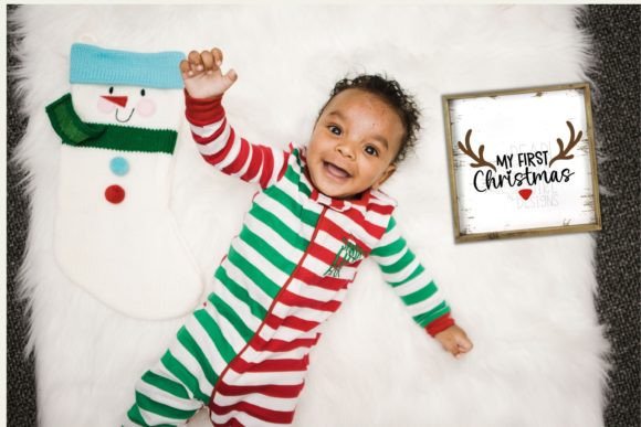 My First Christmas Svg, Reindeer Svg - Image 3