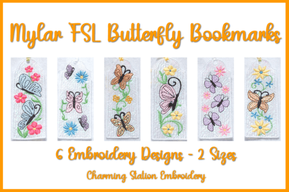 Mylar FSL Bookmarks Butterflies
