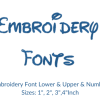 Embroidery Fonts Design