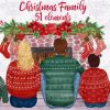 Christmas Family Clipart Fireplace