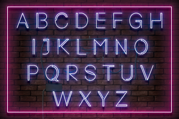 Neon Light Font - Image 5
