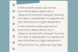 Alternative view of Notes Schedule Font