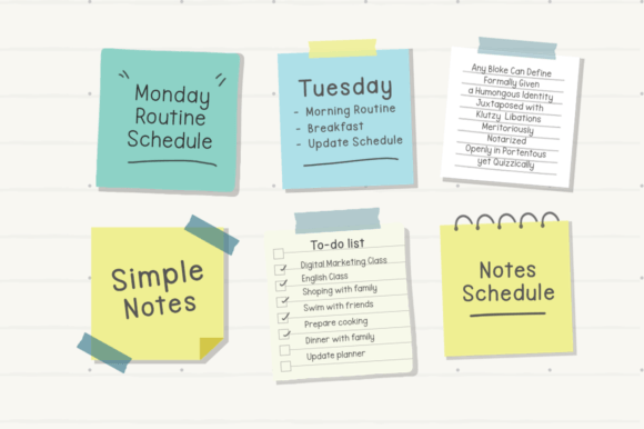 Notes Schedule Font - Image 4
