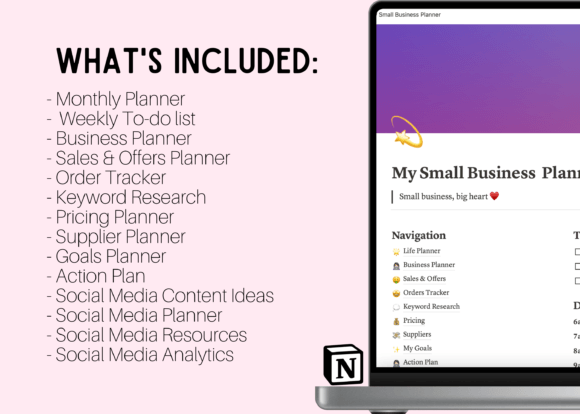 Notion Small Business Planner Template - Image 2