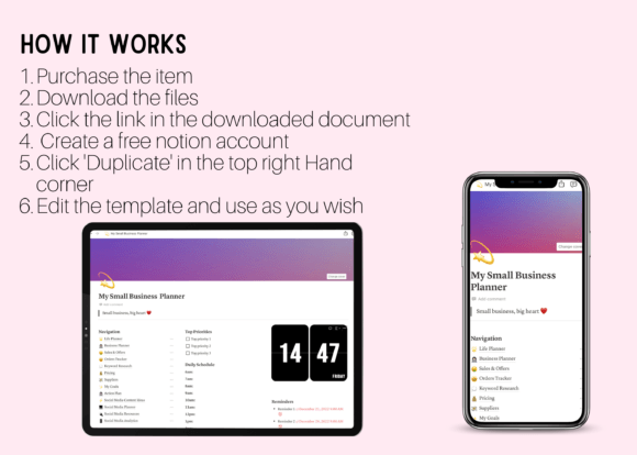 Notion Small Business Planner Template - Image 4