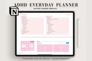 Notion Template ADHD, Notion Life Plan