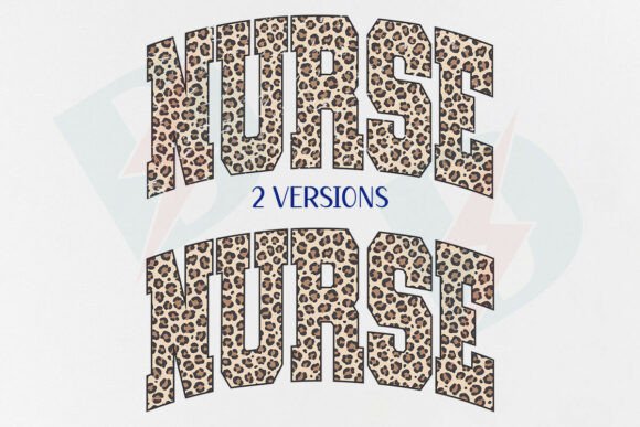 Nurse Leopard, Retro Varsity Nurse PNG - Image 2