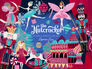 Nutcracker Clipart, Christmas Ballet PNG