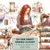 Oh Sew Sweet Sewing Clipart