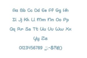 Alternative view of Oh Whale Embroidery Font