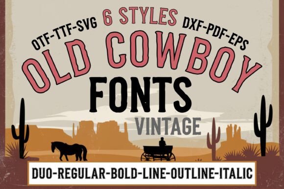 Old Cowboy Bundle Font