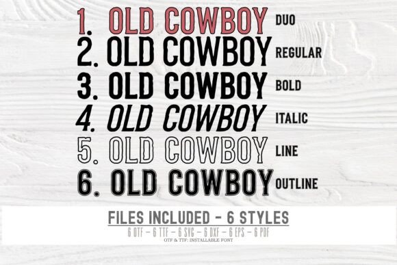 Old Cowboy Bundle Font - Image 2