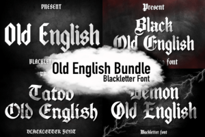 Old English Bundle Font