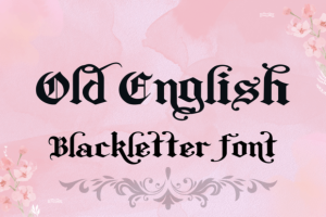 Old English Font