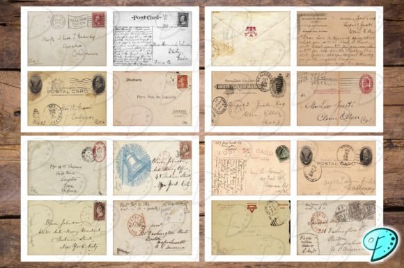 Old Letters and Postcards Ephemera - Image 5