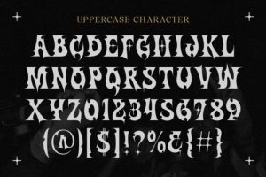 Alternative view of Onemore Font