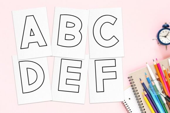 Open Block Alphabet Font - Image 8