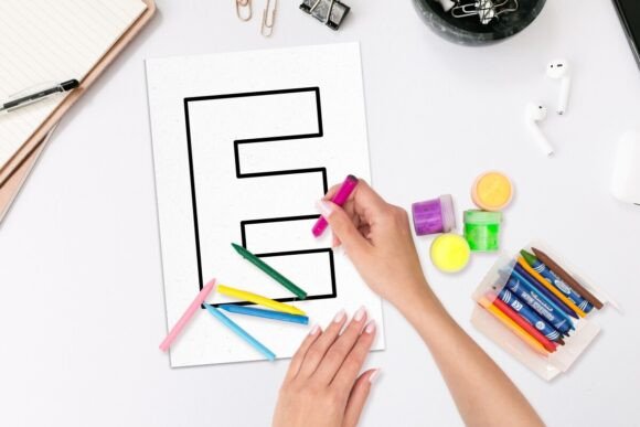 Open Block Alphabet Font - Image 9