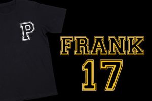 Alternative view of Outline Varsity Font