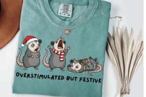 Overstimulated but Festive Possum Png