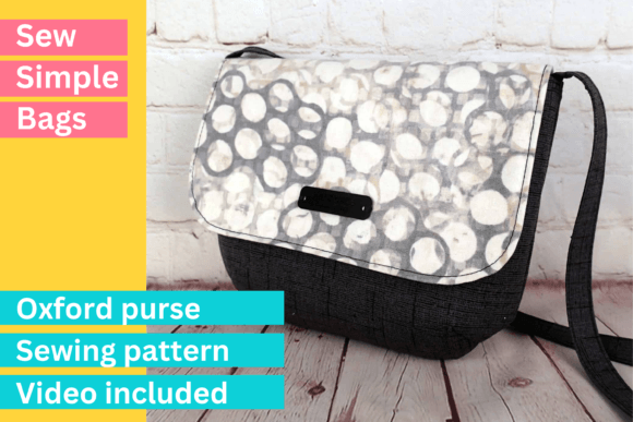 Oxford Purse Sewing Pattern Plus Video