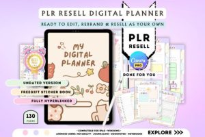 PLR Digital Planner Canva Design