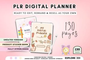 Alternative view of PLR Digital Planner Canva Design