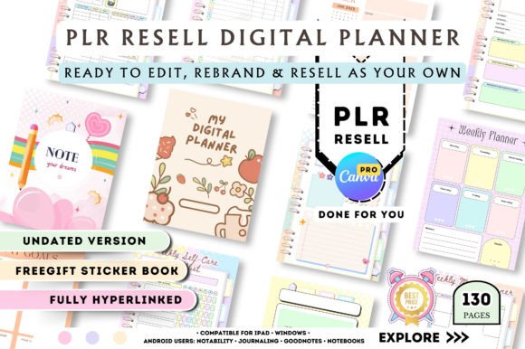 PLR Digital Planner Canva Design - Image 3