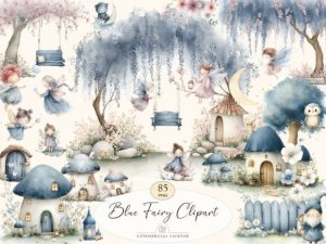 PNG Blue Fairy Clipart