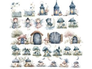 Alternative view of PNG Blue Fairy Clipart