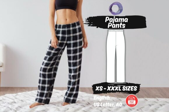 Pajama Pants Sewing Pattern Loungewear
