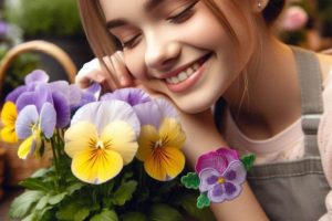 Alternative view of Pansy Brooch FSL