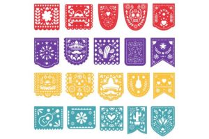 Alternative view of Papel Picado, Mexican Fiesta, Banner
