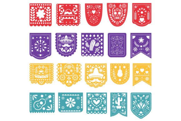 Papel Picado, Mexican Fiesta, Banner - Image 2
