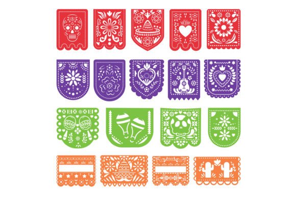Papel Picado, Mexican Fiesta, Banner - Image 3