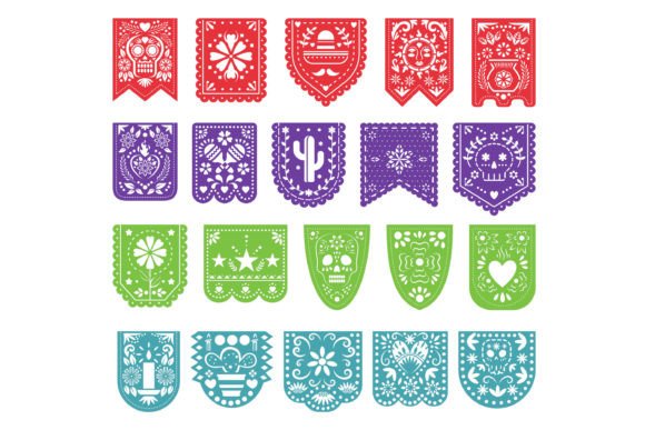 Papel Picado, Mexican Fiesta, Banner - Image 4