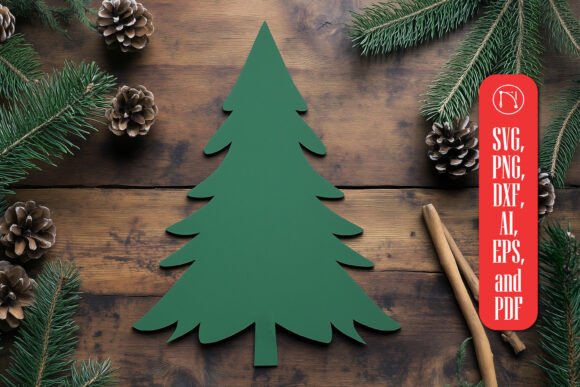 Paper Cut Christmas Tree SVG Cut File