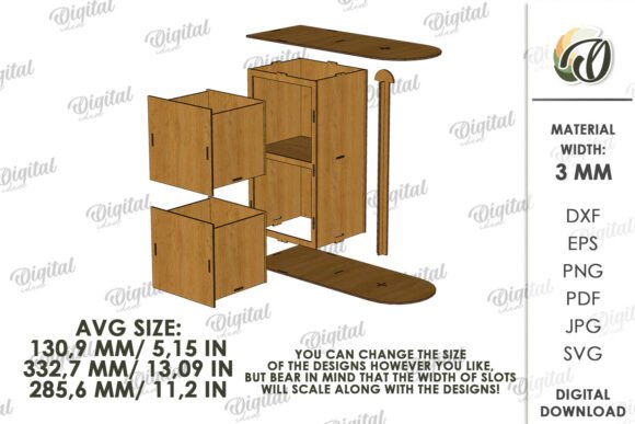 Paper Towel Holders Bundle Laser Cut - Image 3