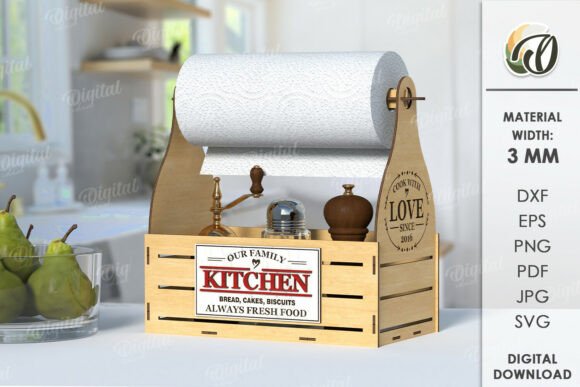 Paper Towel Holders Bundle Laser Cut - Image 5