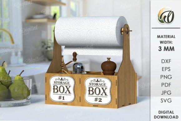 Paper Towel Holders Bundle Laser Cut - Image 6