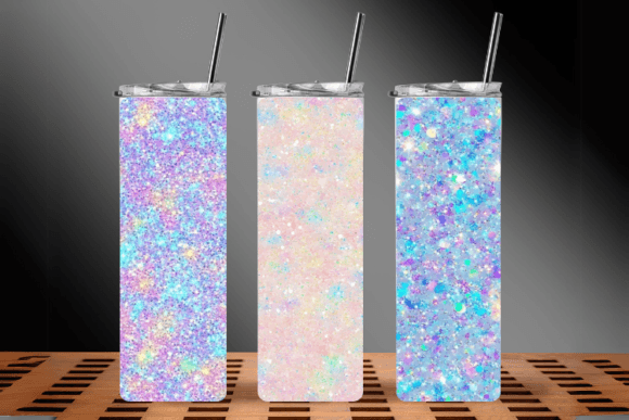 Pastel Holographic Glitter Background - Image 4