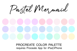 Pastel Mermaid Procreate Color Palette